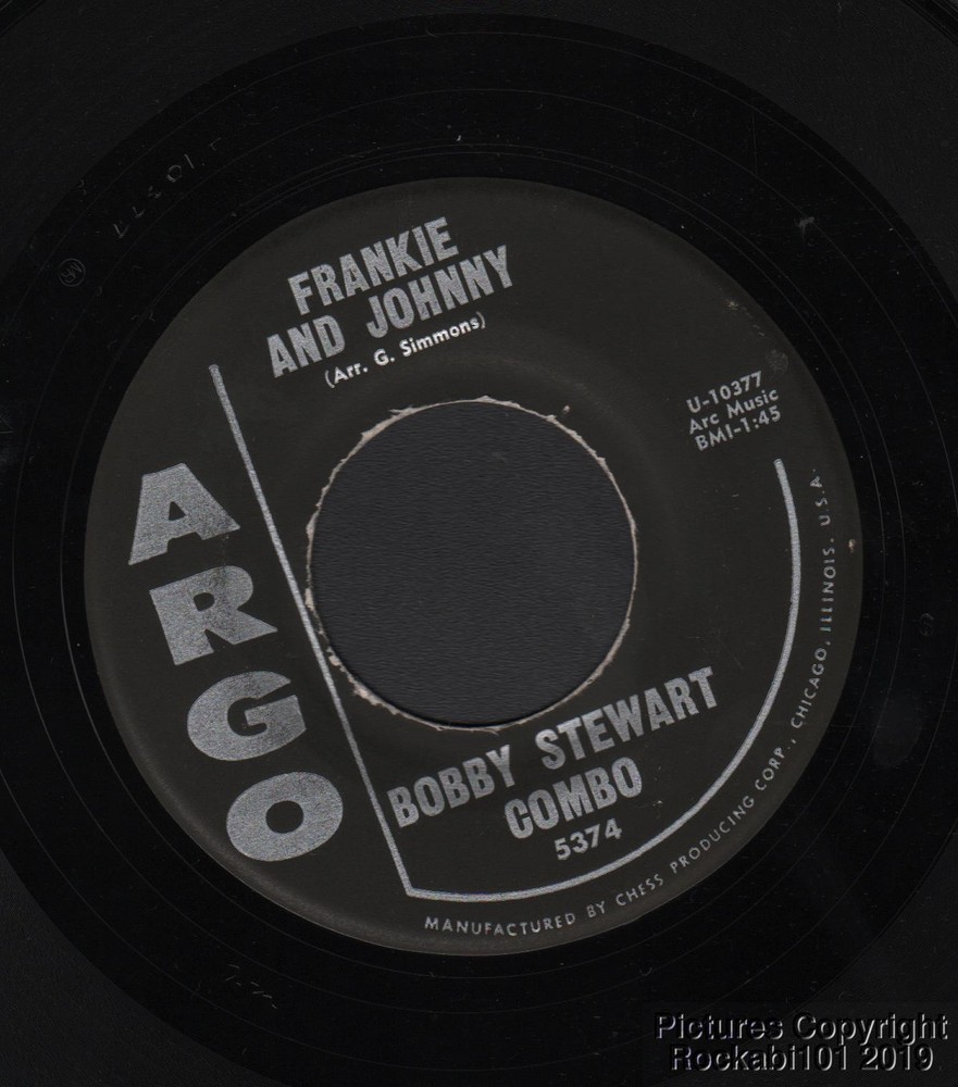 Hear 1960 Bobby Stewart Combo M- 45 - Frankie and Johnny / Cold Cold Heart