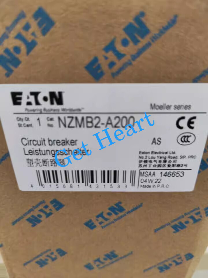 NEW EATON NZMB2-A200 Plastic Case Circuit Breaker FedEx or DHL or UPS