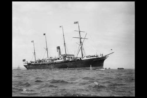 SS Friesland ocean liners,boats,ships,vessels,Detroit Publishing Company,1890