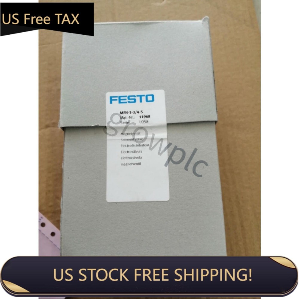 US FREE TAX New Festo MFH-3-3/4-S 11968 Solenoid valve