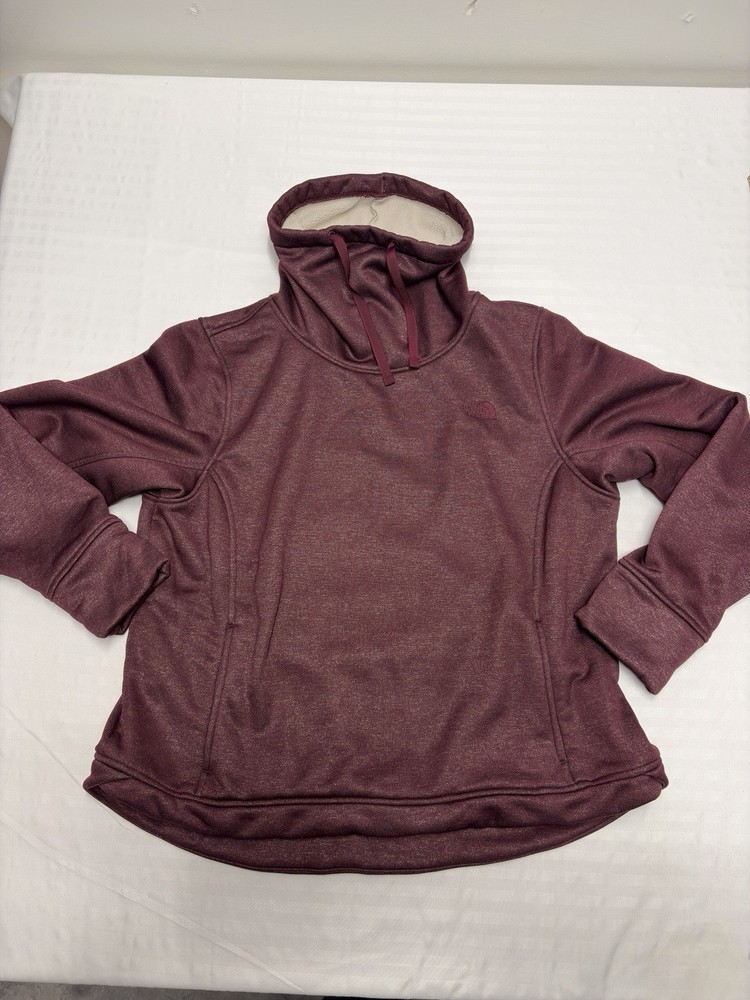 The North Face Sweater Womens XL Fleece Lined Cowl Neck Sweatshirt Ladies