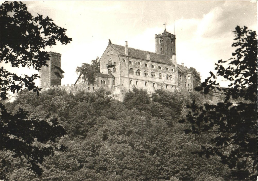 Wartburg Castle, View From South-East, Eisenach, Germany Postcard