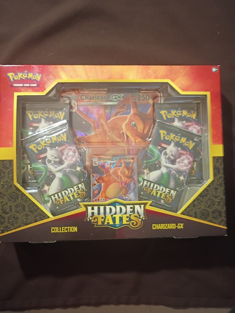 Pokemon TCG: Hidden Fates Charizard GX Collection Box New Factory Sealed