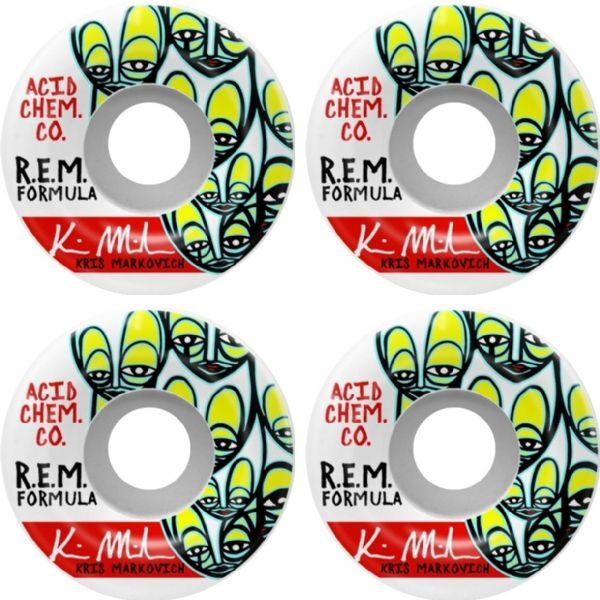 Acid Chemical Wheels REM Limited Edition Skateboard Wheels - 56mm 99a (Set of 4)-image
