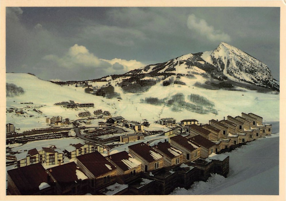 Postcard Crested Butte Ski Area Colorado USA