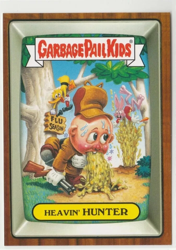 SP Heavin' Hunter #9a Garbage Pail Kids 2016 Prime Slime Trashy TV Classic Card