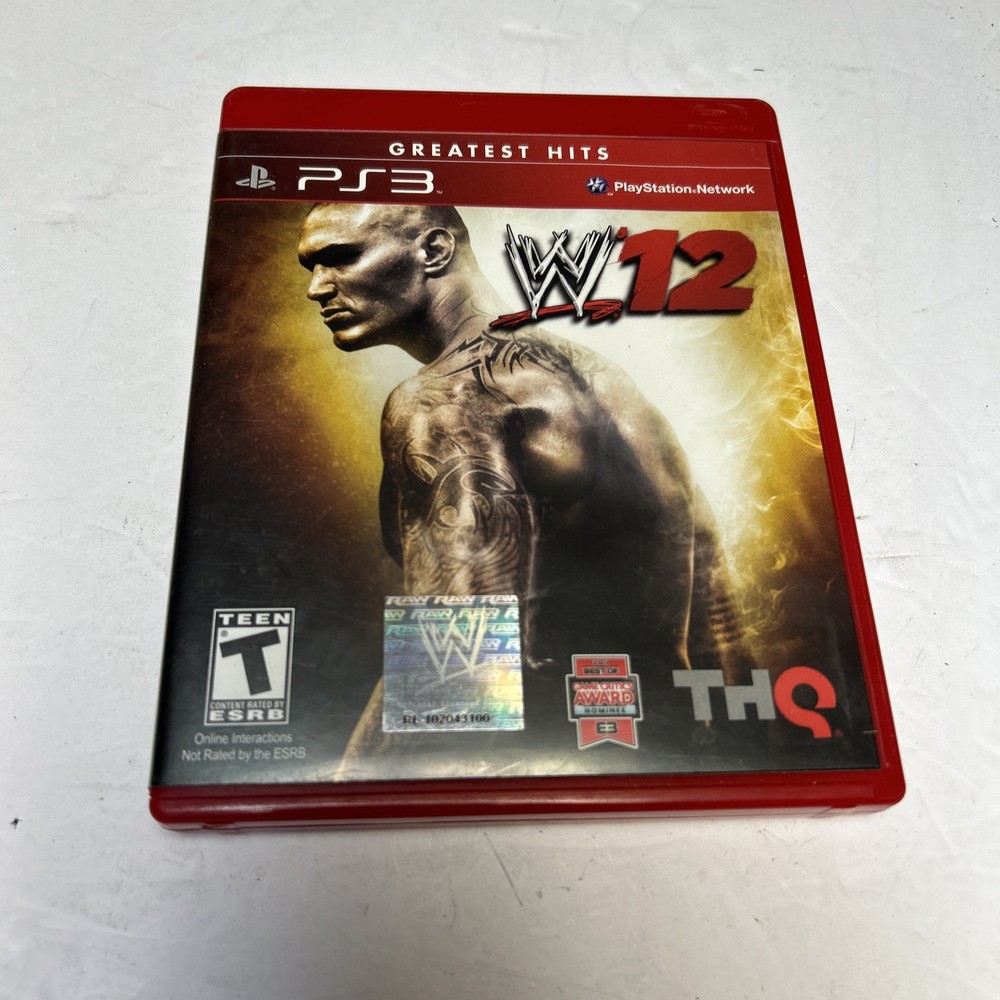 WWE'12 (PlayStation 3, 2011) PS3 CIB Complete Manual Disc Tested Working Good