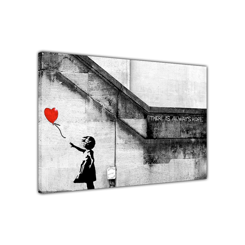 Banksy There is Always Hope Canvas Wall Art Picture Print