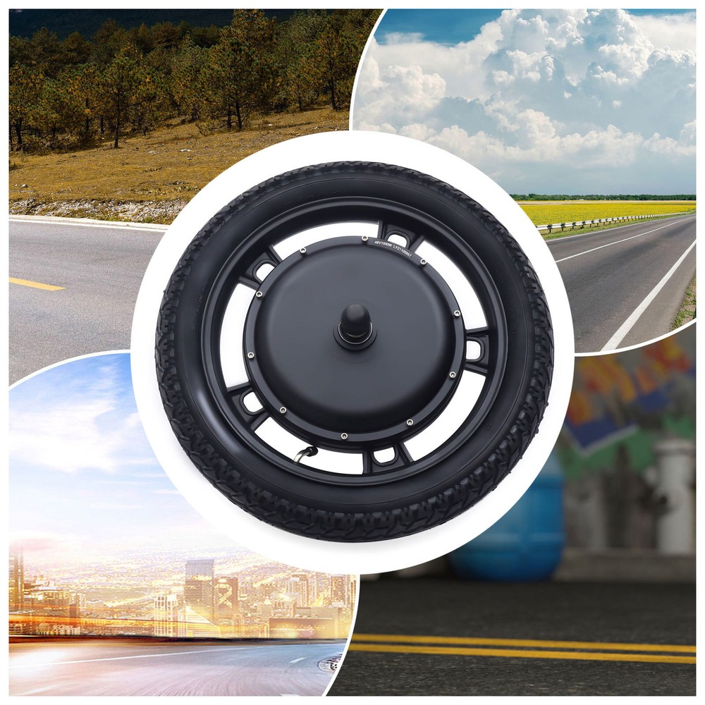 48V 1000W Electric Bike Conversion Kit for 16 Front Wheel USA