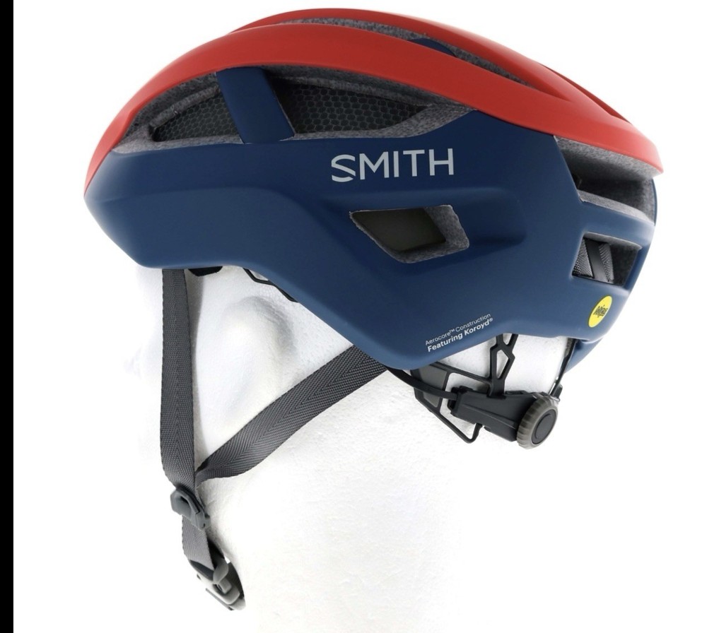Smith Network MIPS Road Cycling Helmet - Red Blue - Size Medium - 55-59cm