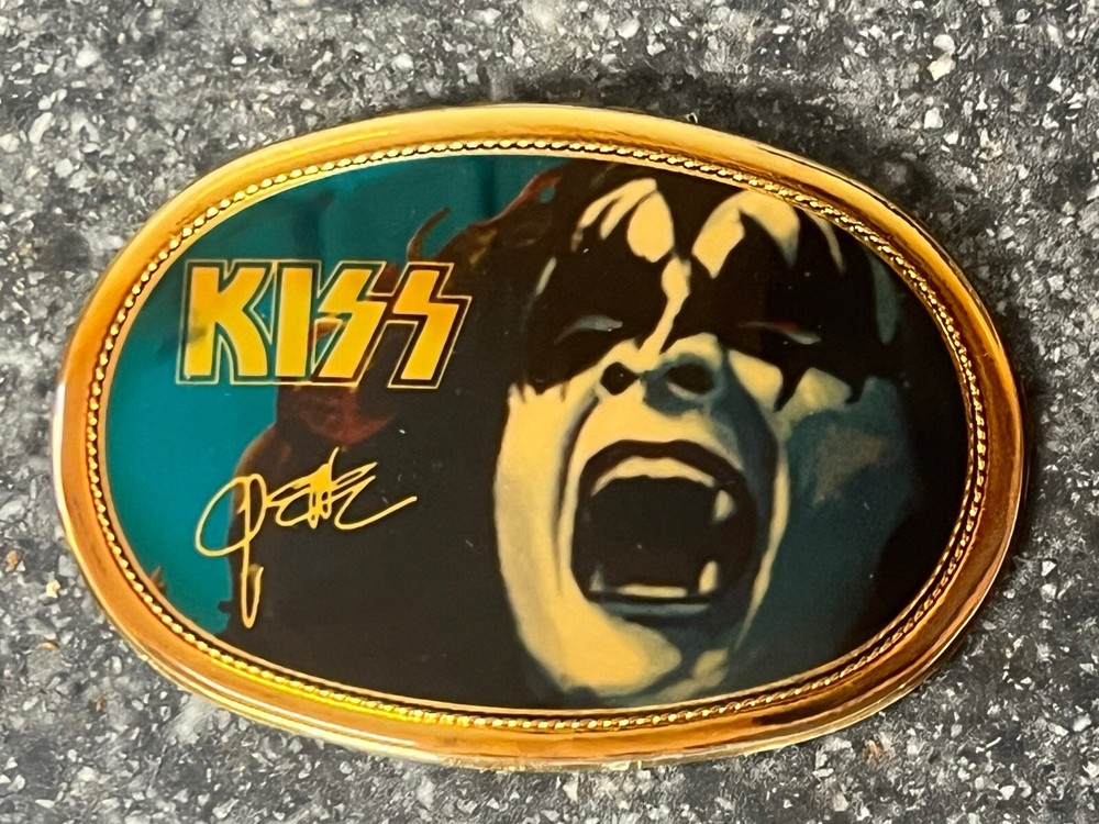 KISS GENE SIMMONS 1977 PACIFICA BELT BUCKLE - BEAUTIFUL. PEGASUS. ORIGINAL. RARE