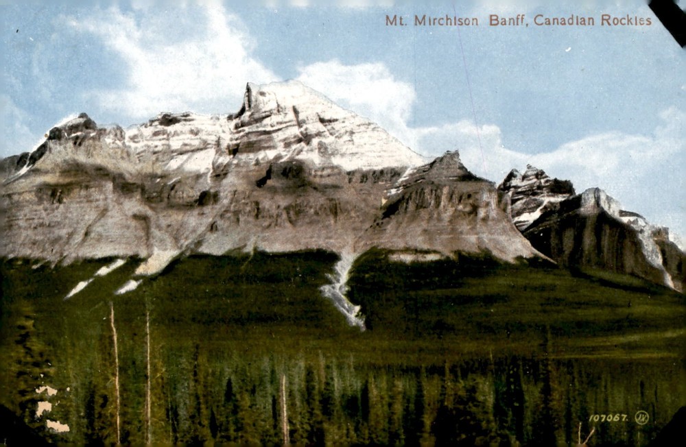 Mt. Mirchison, Banff, Canadian Rockies - Valentine & Sons Postcard Postcard