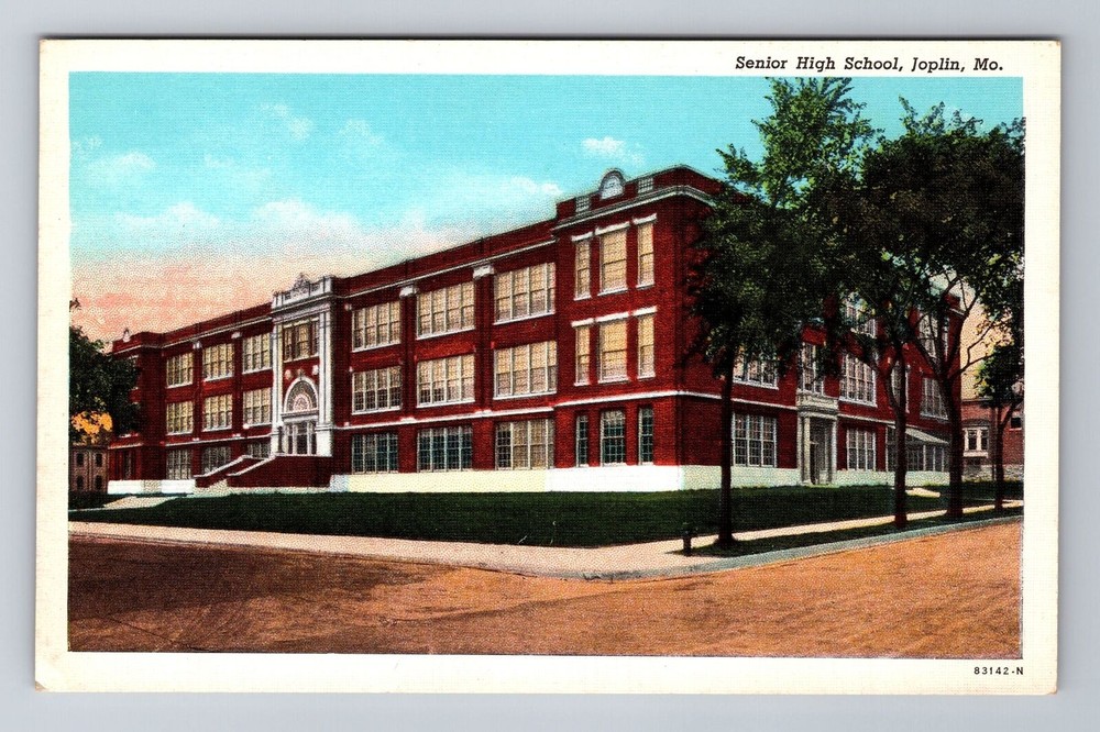 Joplin MO-Missouri, Senior High School, Antique, Vintage Souvenir Postcard