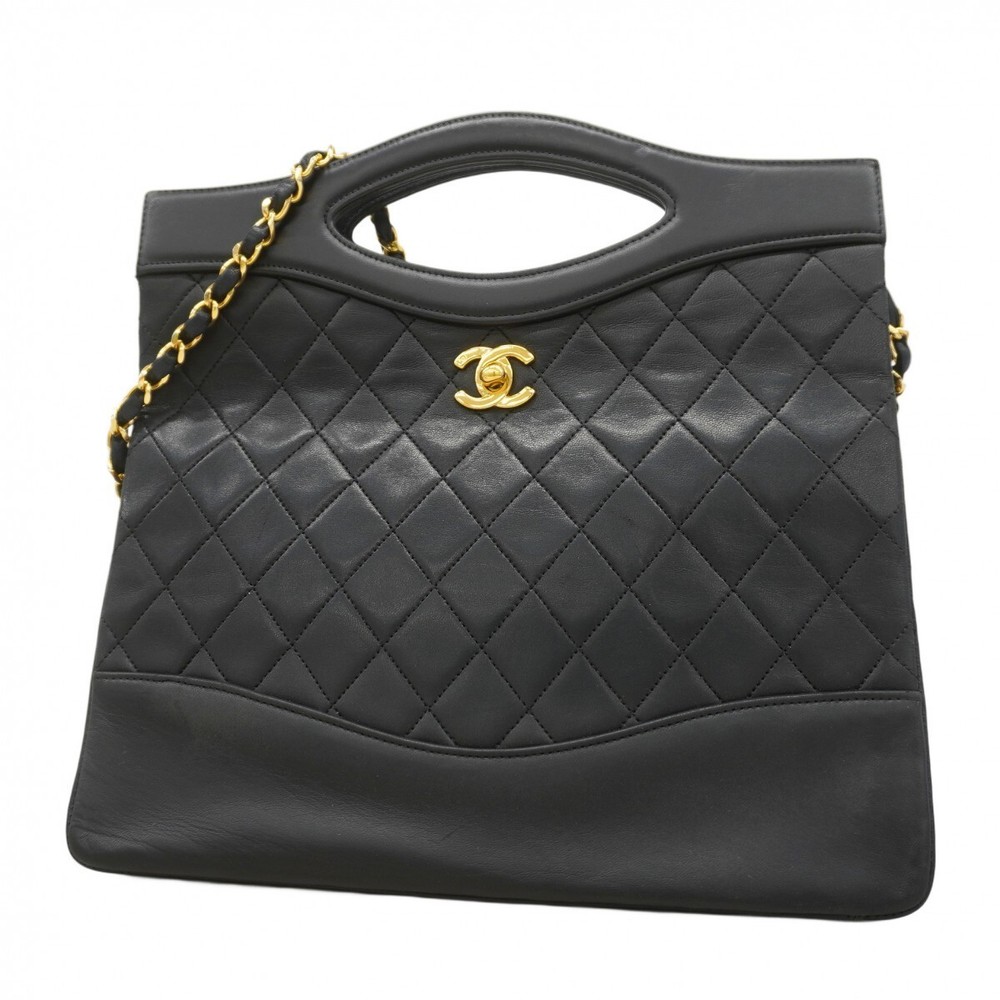 Chanel Lambskin Matelasse Chain Shoulder Bag 861983