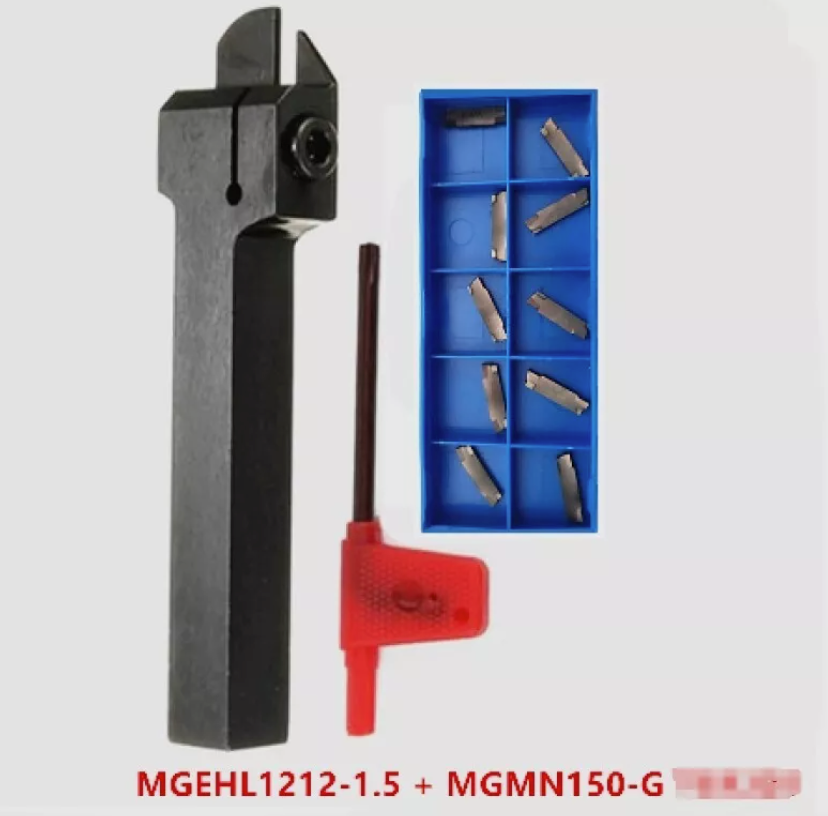 1P MGEHL1212-1.5 CNC Turning Grooving Tool Holder +10P MGMN150-G Carbide Insert