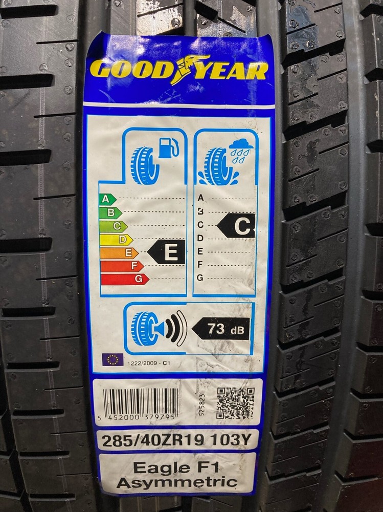 2 New 285 40 19 Goodyear Eagle F1 Asymmetric Tires