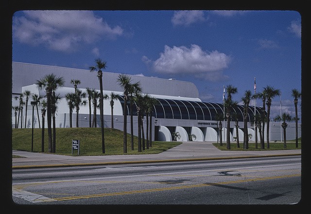 Photo:Daytona Beach Florida Conference Center 1990 Palm Trees Building