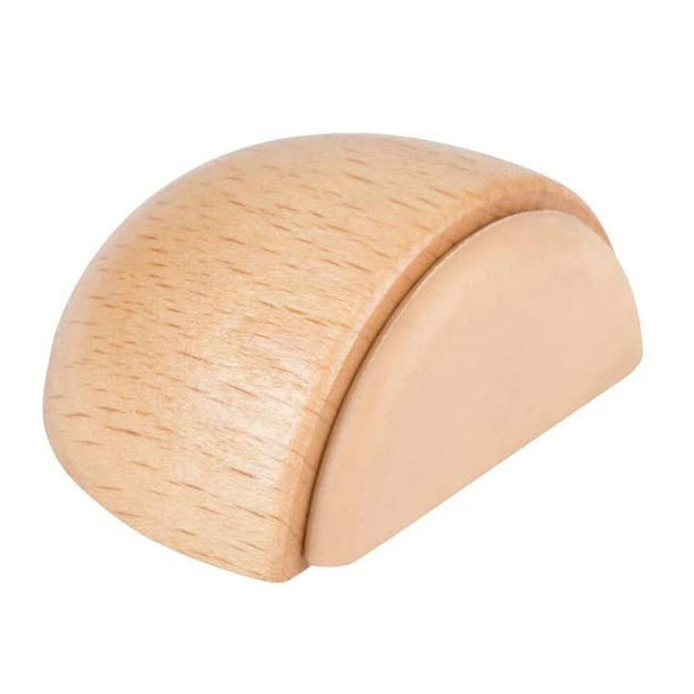 1pc Wood Door Stopper, Solid Wooden Non-slip Door Wedges Fit For Door Bottom