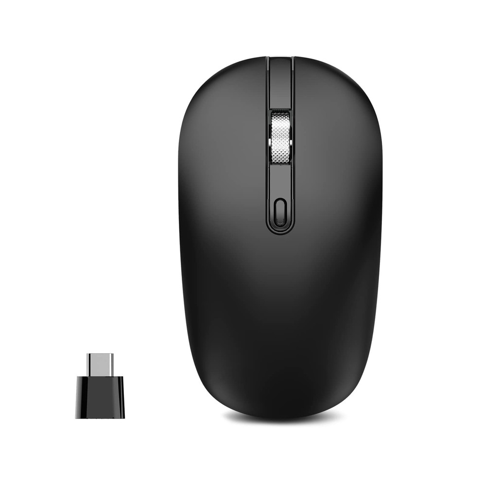USB-C Wireless Silent Mouse with 2.4G Receiver and Type-C Connectivity