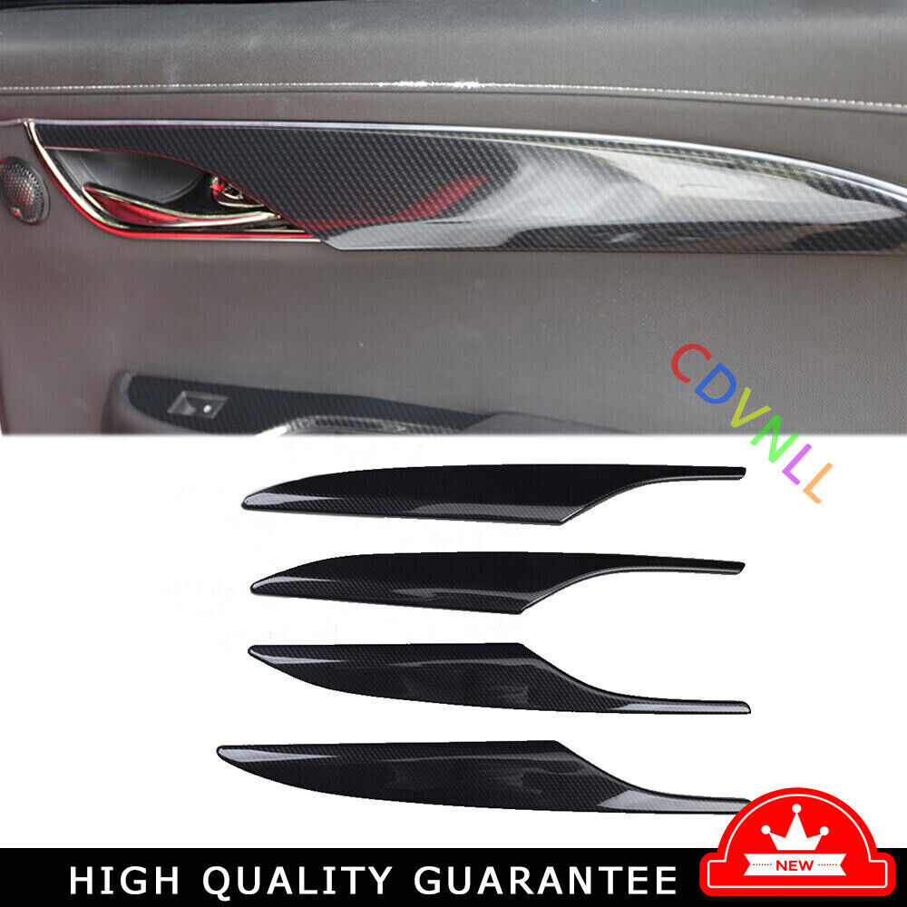 Carbon Fiber Inner Door Panel Trim for Cadillac ATSL 2014-2017
