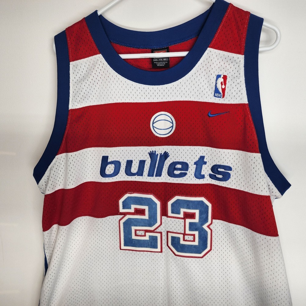 Vintage Authentic Nike XXL Michael Jordan Washington Bullets NBA Jersey