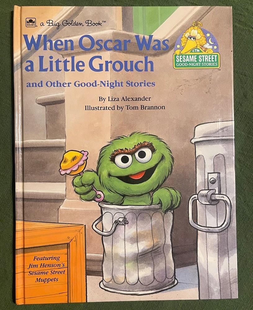 1989 - When Oscar Was A Little Grouch - A Big Golden Book - Hardcover - Vintage