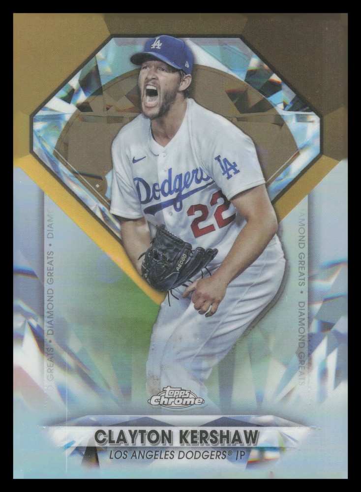 2022 Topps Chrome Clayton Kershaw Diamond Greats Die Cut #DGC12 Baseball Card