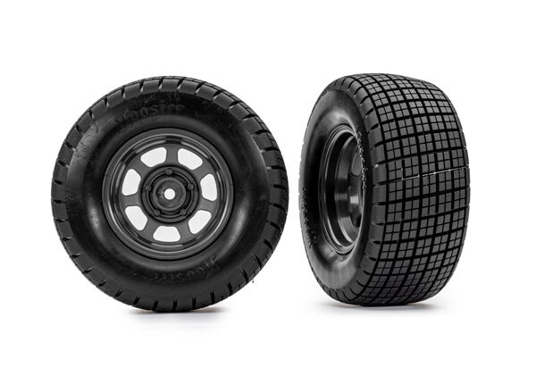 Traxxas 10473 - Hoosier Tires & Dirt Oval Wheels w/ Foam Inserts (2)