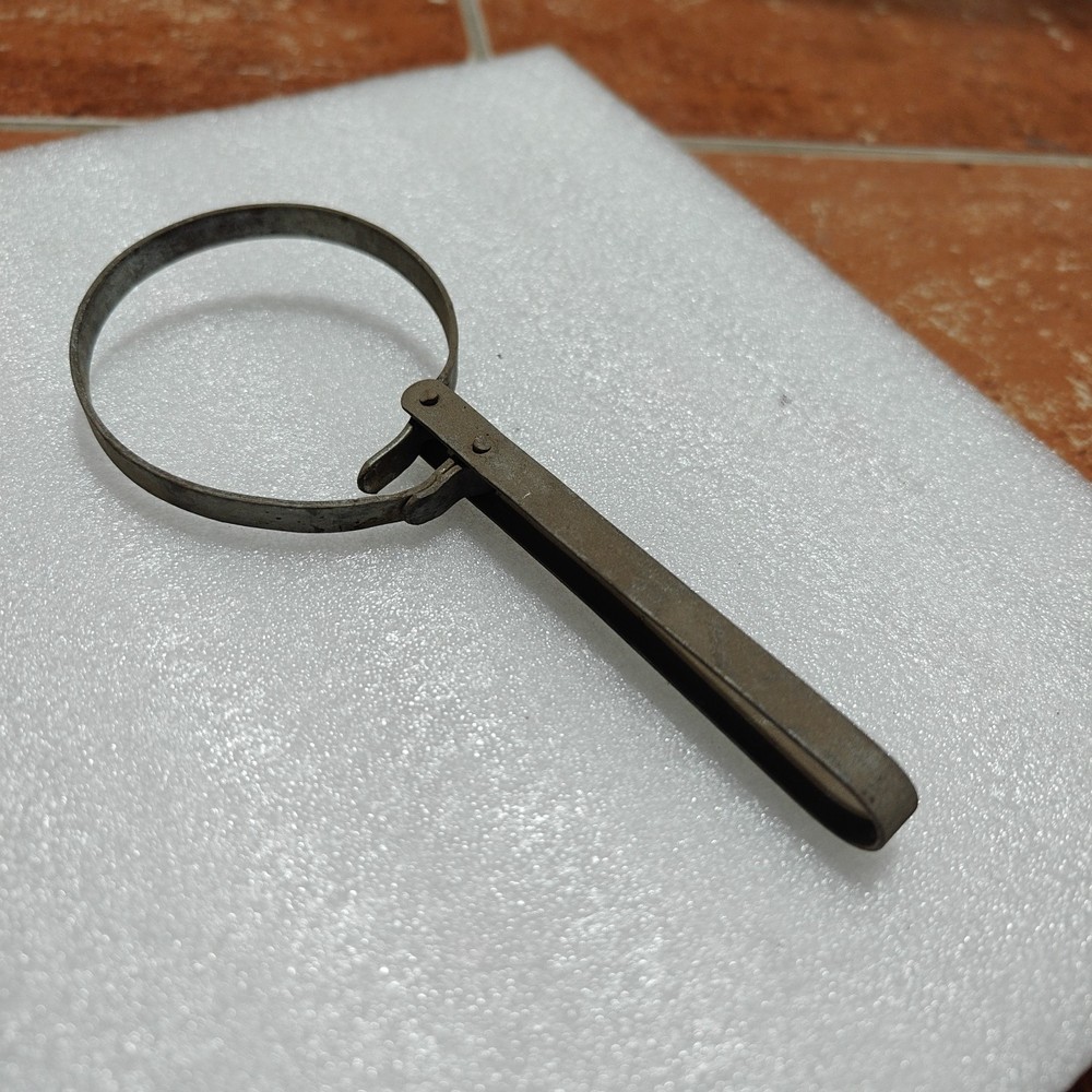 Vintage Metal Oil Filter Wrench Removal Tool
