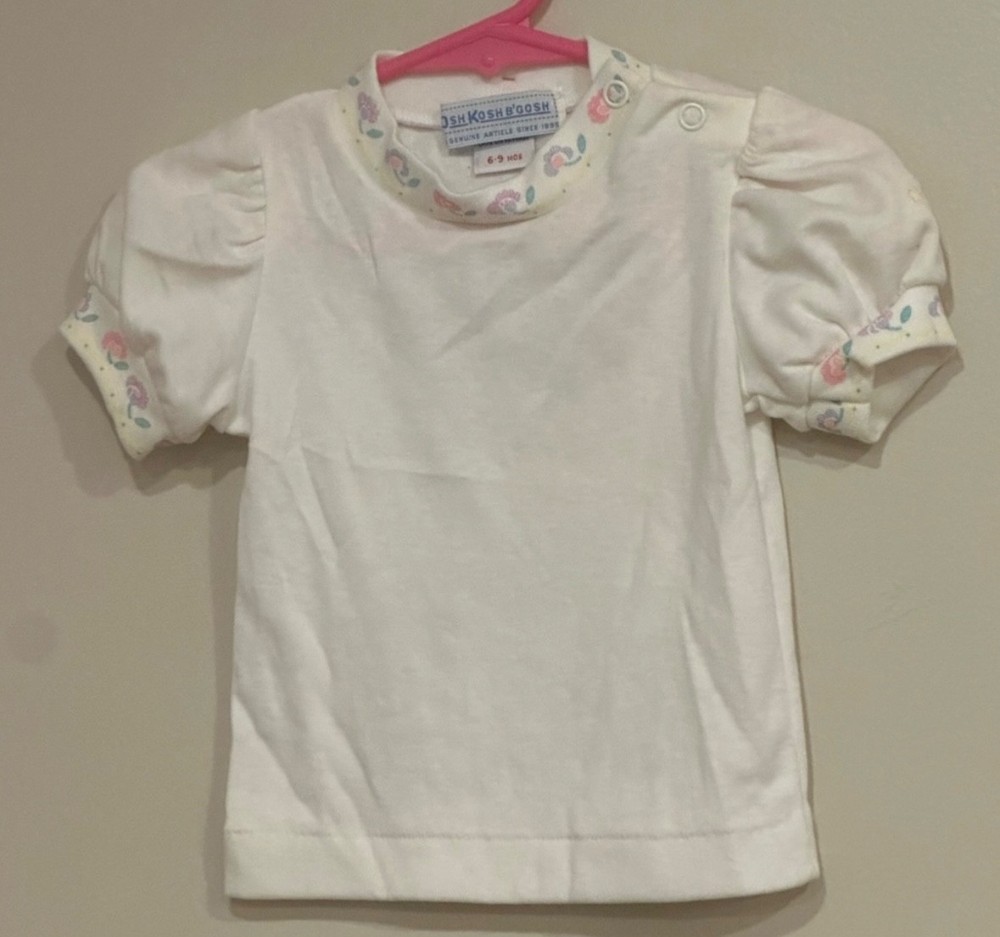 6-9m OshKosh B’Gosh vintage baby girl’s top