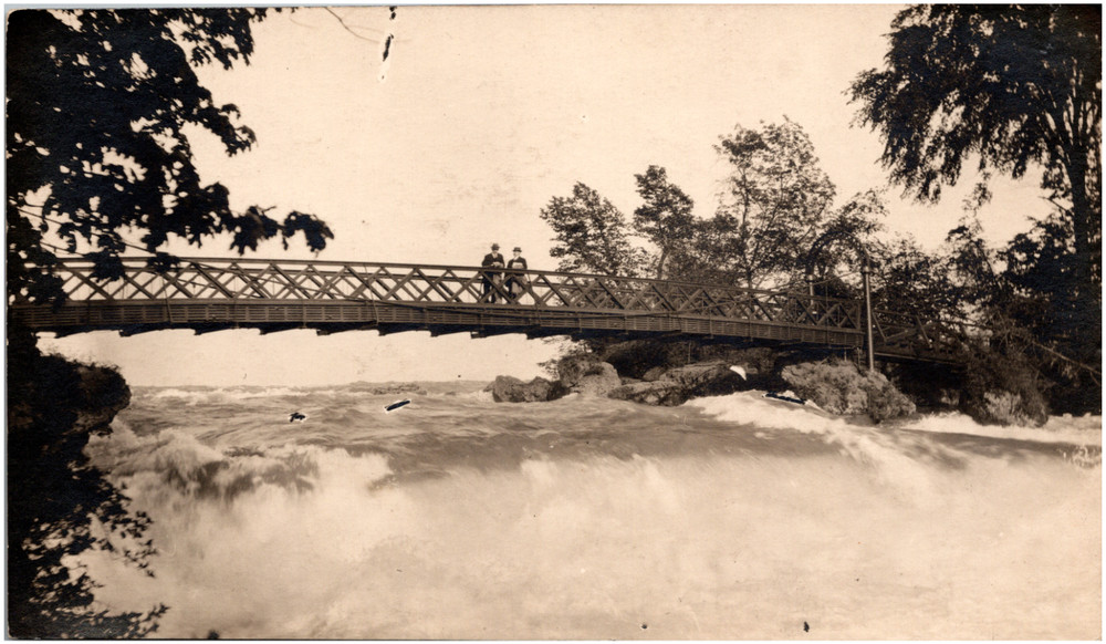 Three Sisters Island Bridge Niagara Falls New York NY 1900s RPPC Postcard Photo