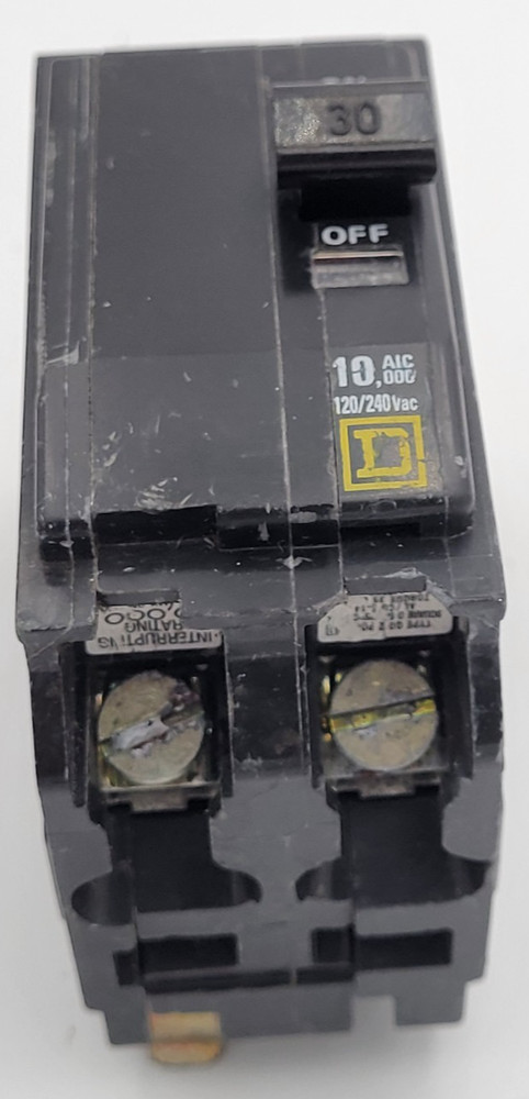 Square D QO230 30 A 2-Pole Plug-On 120/240V Circuit Breaker Type QO USED