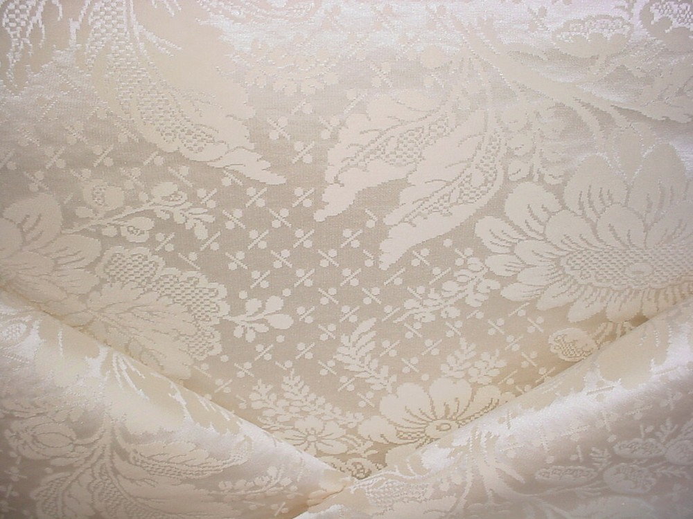 3-7/8Y Scalamandre Lelievre 4078 Beauregard Floral Silk Damask Upholstery Fabric