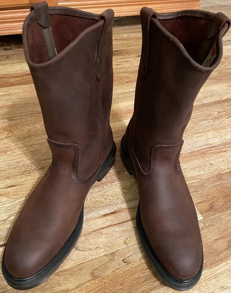Red Wing 1159 Size 10.5 D SuperSole 11 Inch Pull-On Leather Work Boots