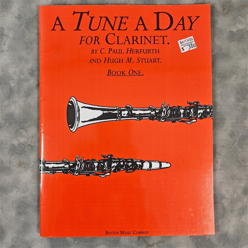 A Tune a Day for Clarinet Book 1 Herfurth 1968 Rev Boston Music BMC10011 Methods