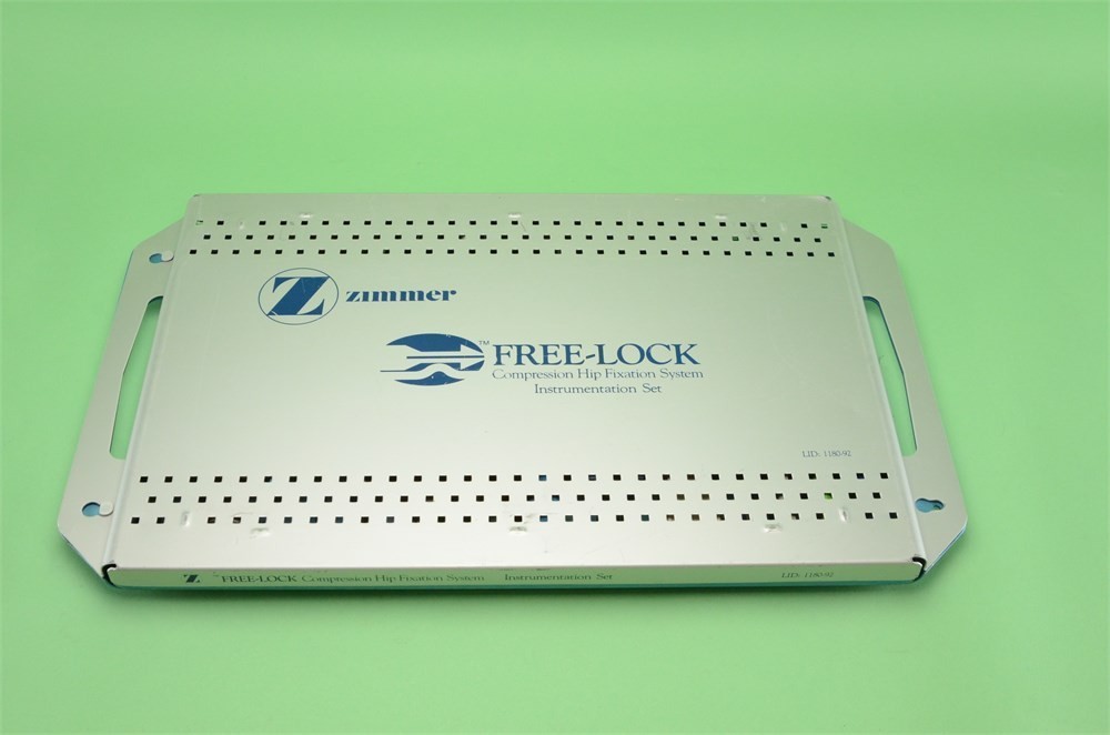 Zimmer Free-Lock Compression Hip Fixation Instrument Set 1180-91 MRG10401