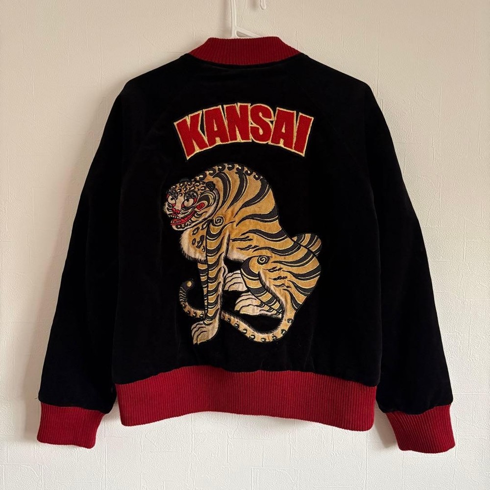 Kansai Yamamoto Sukajan Misha Janet Black Vintage Free Size 54 59 Rare