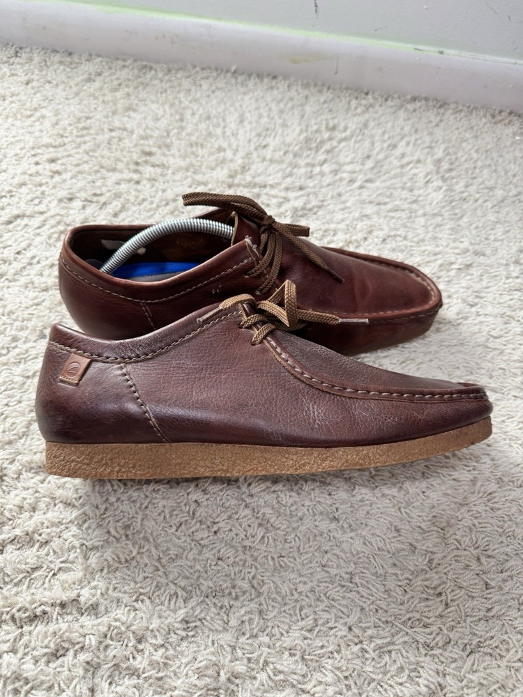 Clark’s Shacre II Run Extreme Comfort Collection Size 12 Brown Moccasin Wallabee