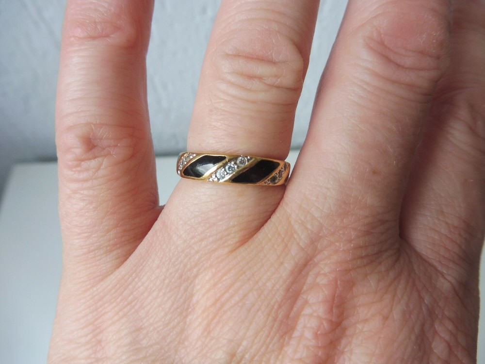 Elegant Gold-Plated Pierre Lang Ring - Size 53 (US 6) - Unique Design