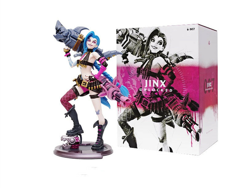 Official League of Legends LOL Jinx Statue PVC Figure Model Collectibles In Box