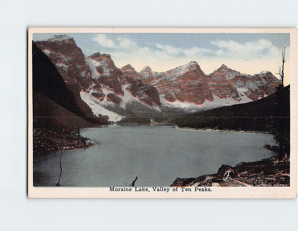 Postcard Moraine Lake Valley of Ten Peaks Banff National Park Canada
