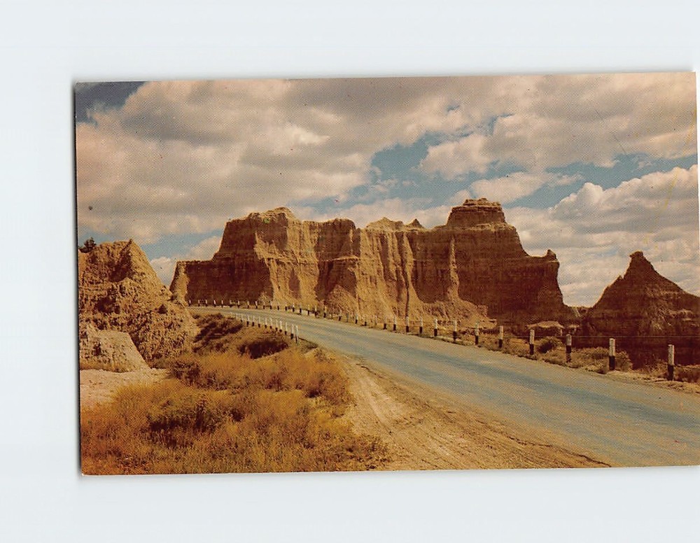 Postcard The Castle On Cedar Pass In Bad Lands National Monument South Dakota