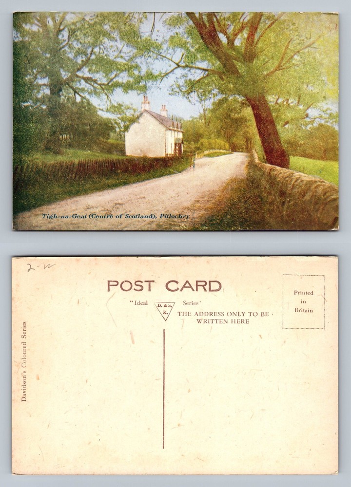 Pitlochry, Scotland, Tigh-na-Geat Centre of Scotland Country Vintage Postcard