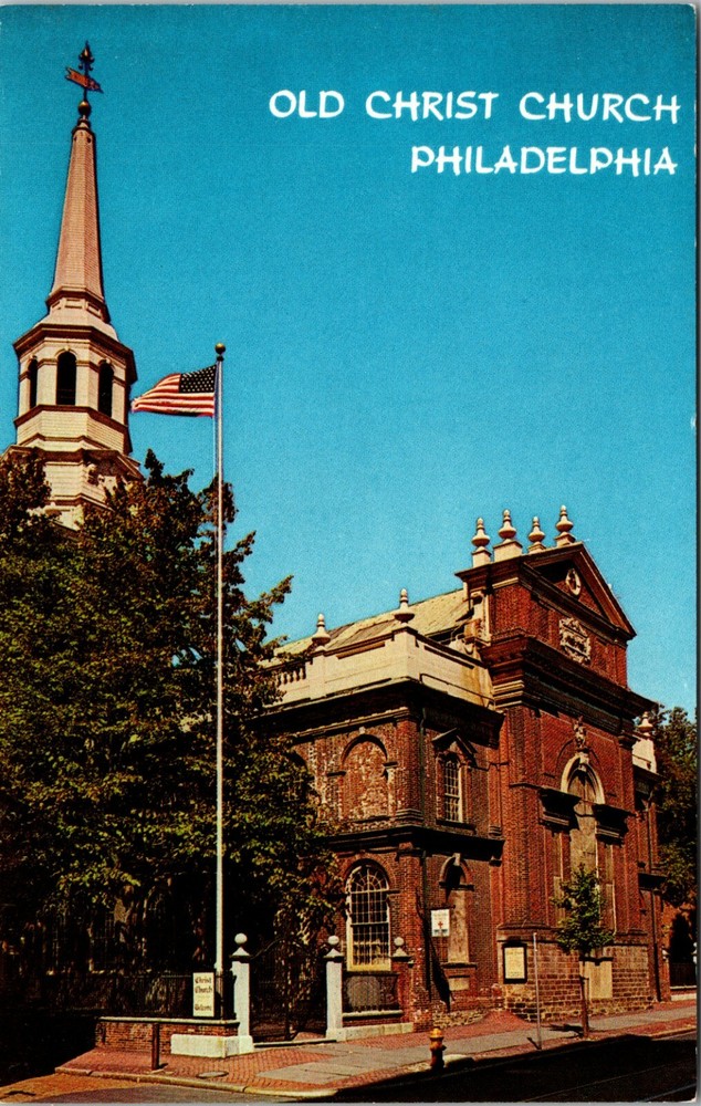 Historic Old Christ Church Philadelphia Pennsylvania Vintage Postcard