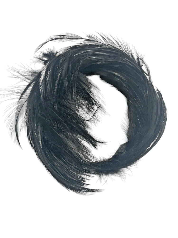 Antique Black Band of Feathers Ladies Headband Fascinator Hat West Germany