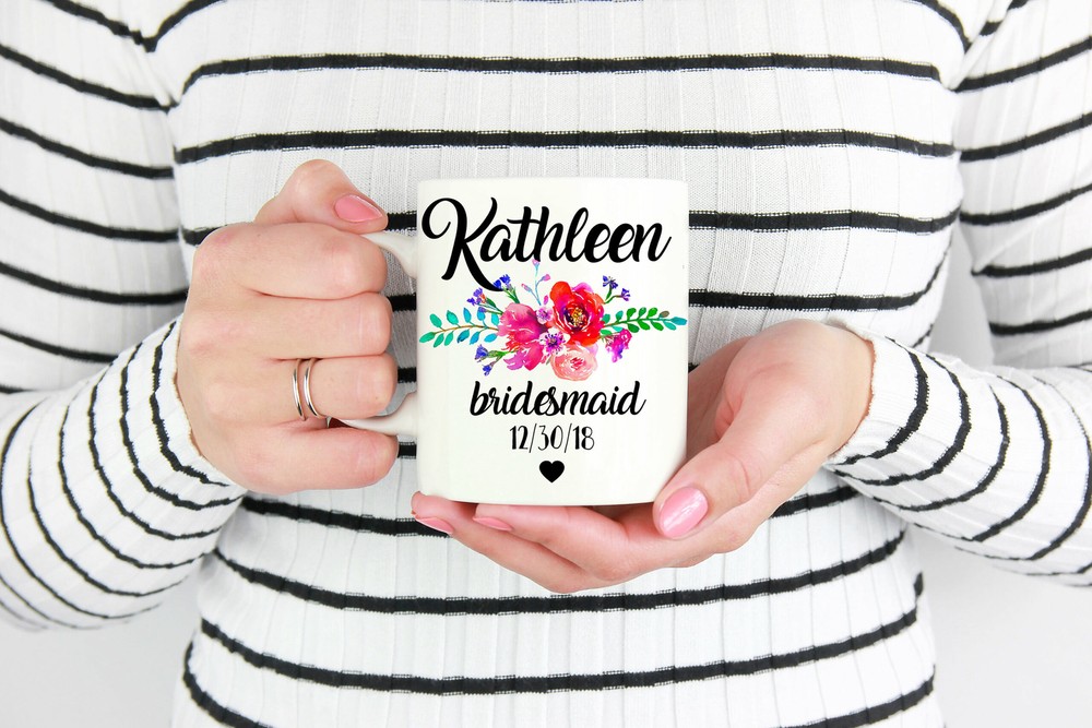Custom Bridesmaid Mug Personalized Bridesmaid Gift Sister Coffee Gift Bridesmaid