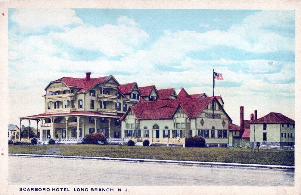 Scarboro Hotel Long Branch NJ New Jersey Postcard