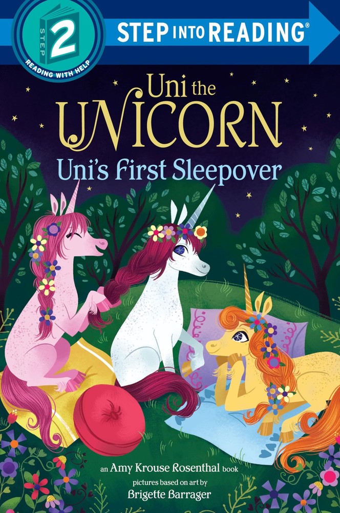 Uni the Unicorn Uni's First Sleepover (Step into Reading) - paperback Rosent...