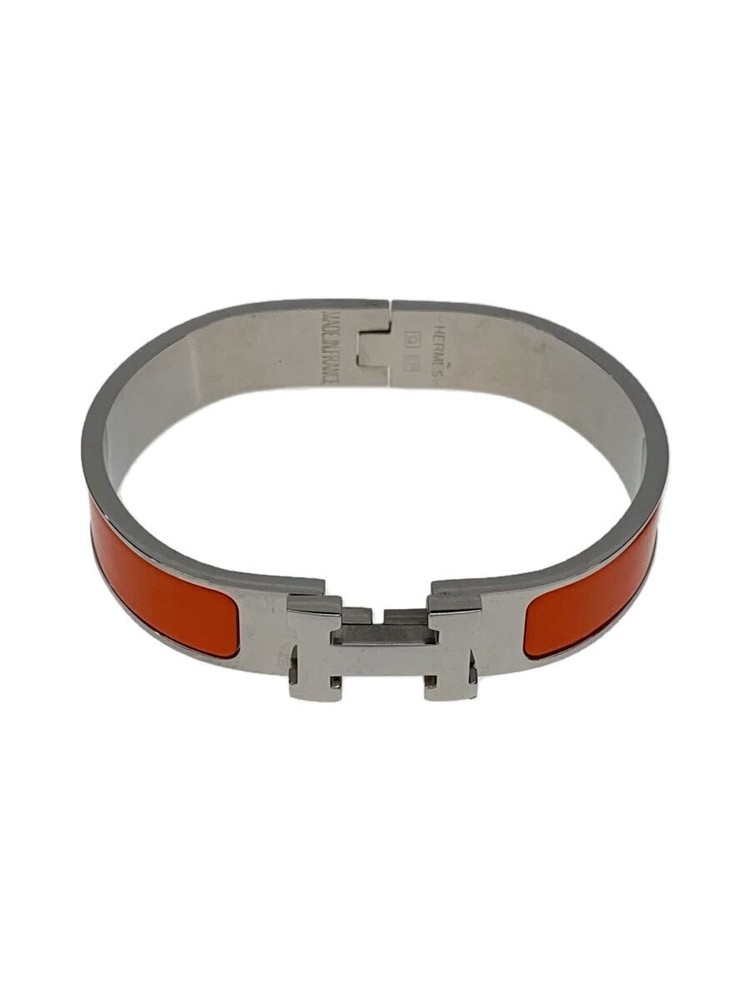 Hermes Orn Women's 1227 Gold-Tone Leather Bracelet