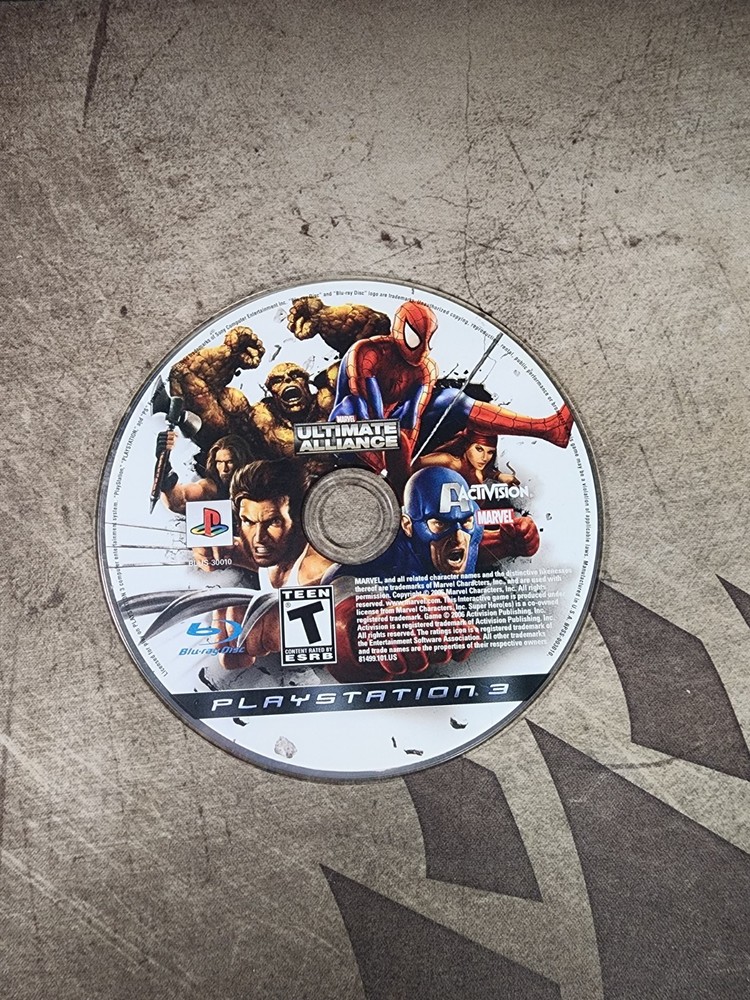Marvel: Ultimate Alliance 2006 Sony Playstation 3 PS3 Disc Only (TESTED)